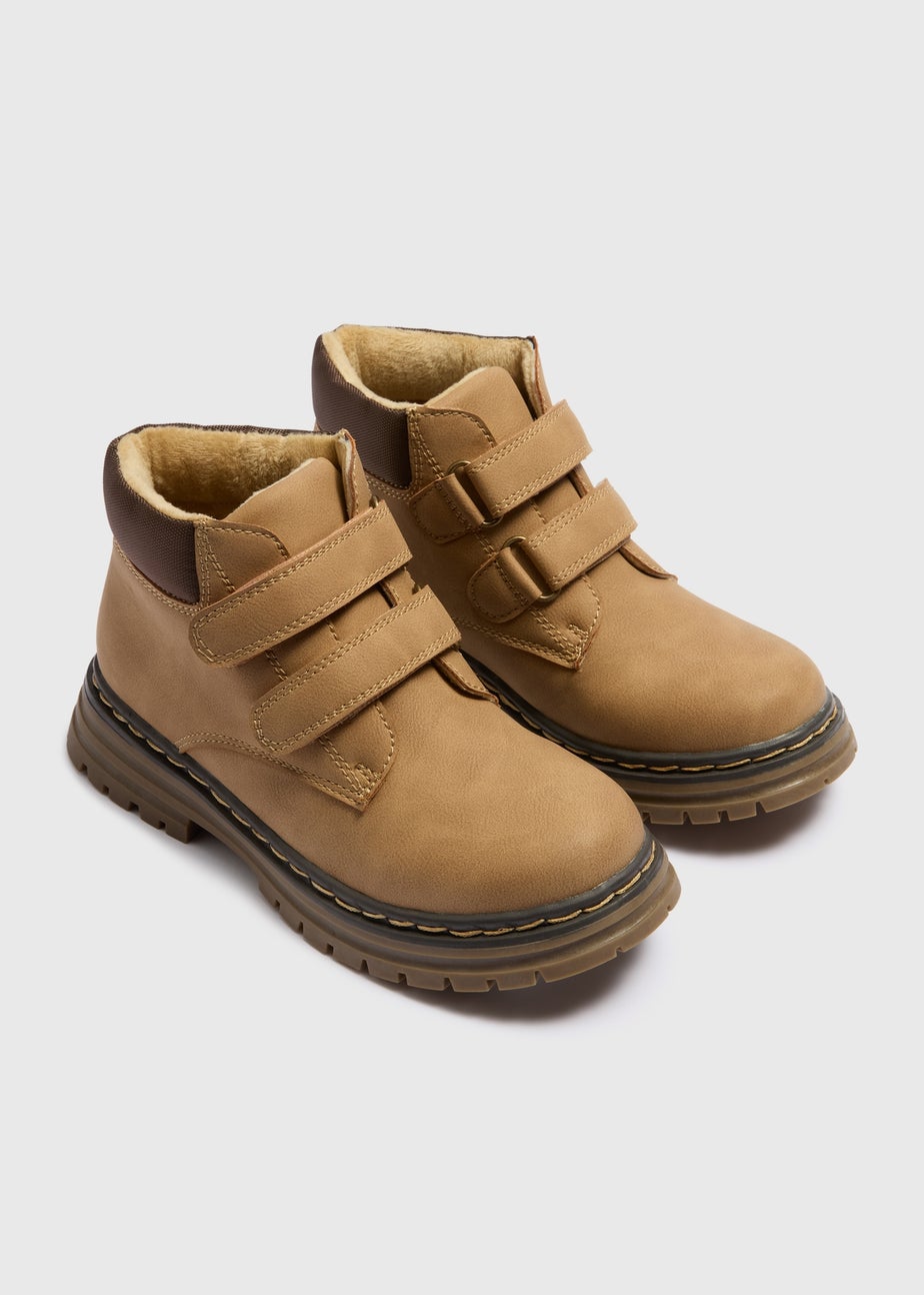 Boys Tan Hiker Boots (Younger 10-Older 6)