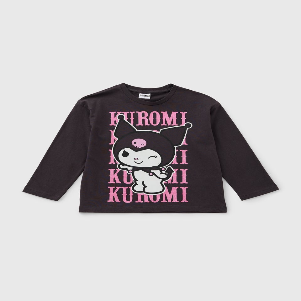 Hello Kitty Girls Charcoal Kuromi Top (5-13yrs)