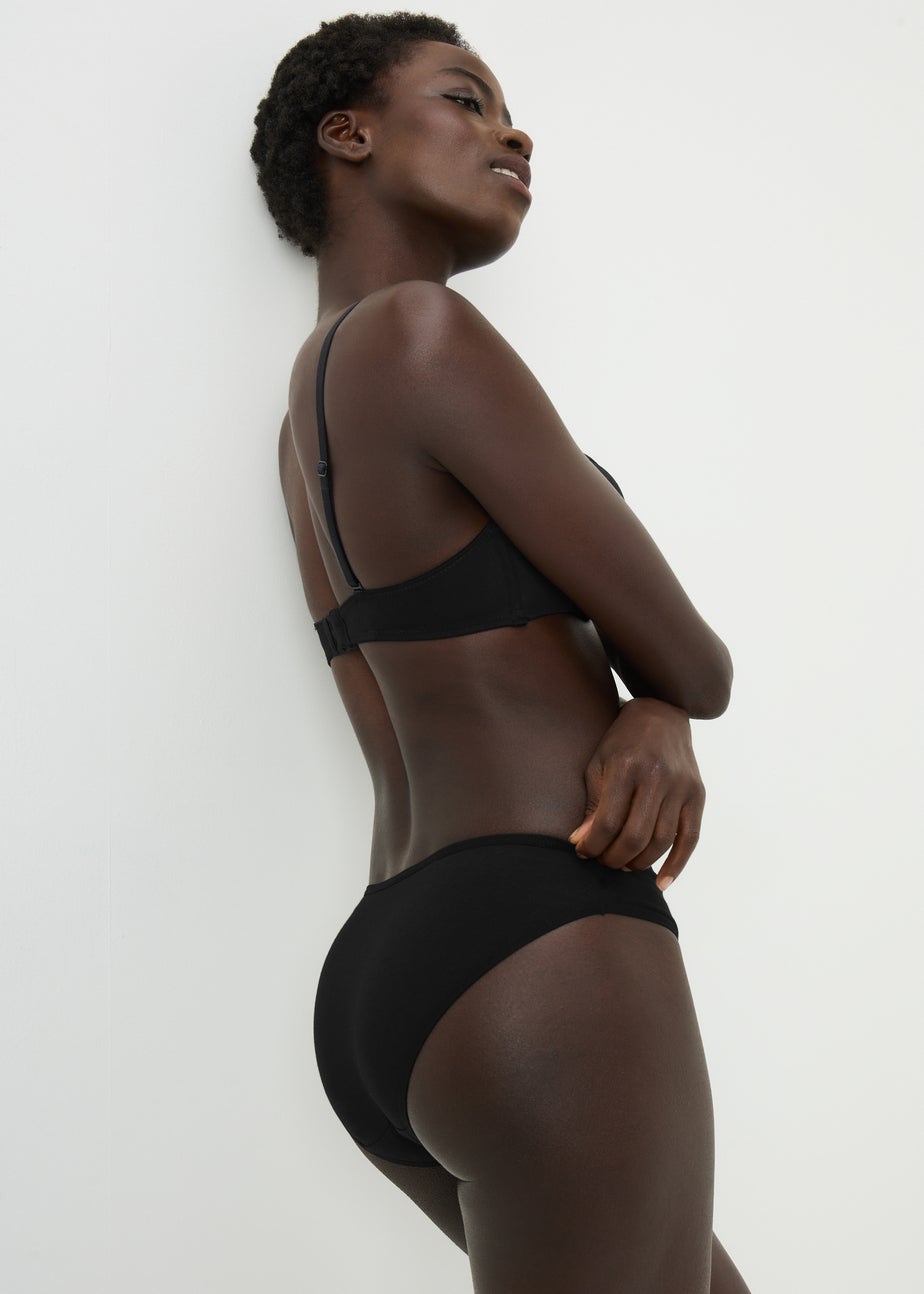 5 Pack Black Mini Knickers