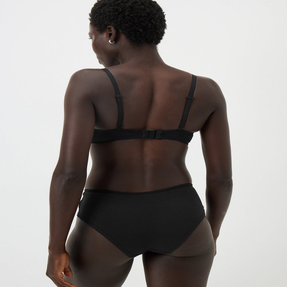 5 Pack Black Short Knickers