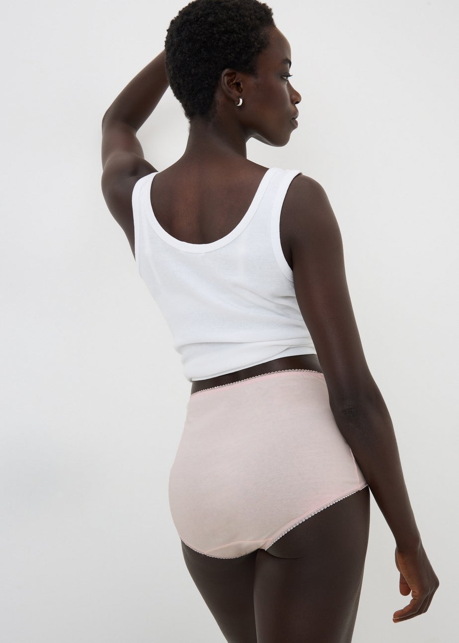 5 Pack Multicolour Lace Trim Full Knickers