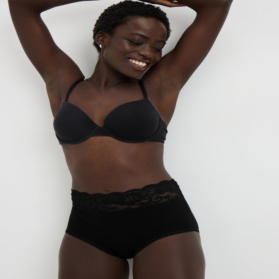 5 Pack Multicolour Lace Trim Full Knickers