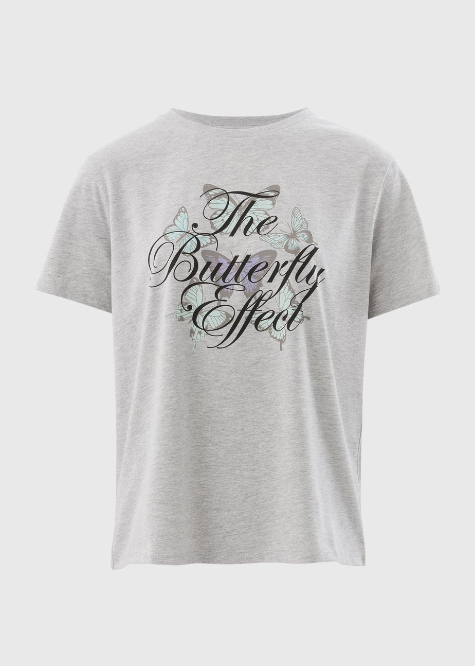 Grey Butterfly Effect Graphic T-Shirt