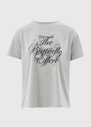 Grey Butterfly Effect Graphic T-Shirt