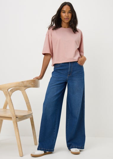 Pink Short Sleeve Boxy T-Shirt