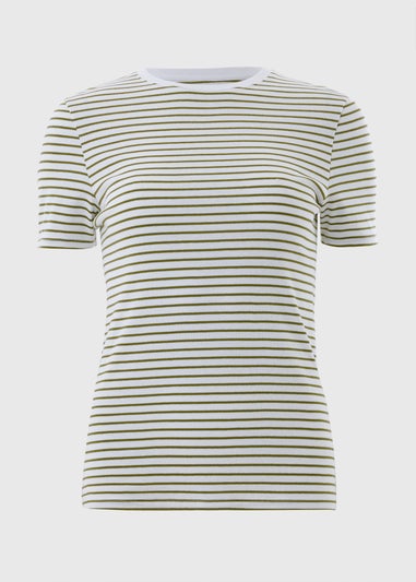 Green Stripe Fitted T-Shirt