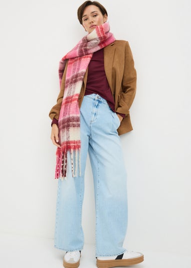 Burgundy Fitted Long Sleeve Top