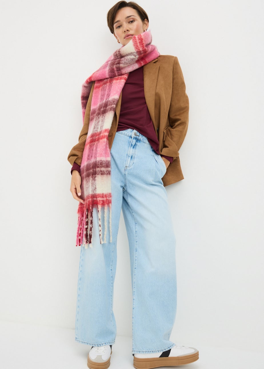 Burgundy Fitted Long Sleeve Top