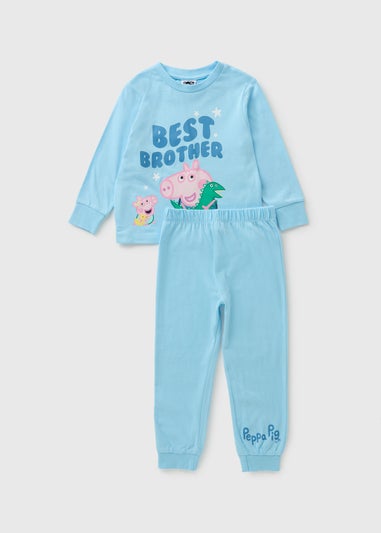 Peppa Pig Boys Blue George Best Bro  Pyjama Set (1-7yrs)