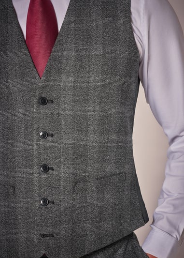 Taylor & Wright Stanton Grey Check Waistcoat