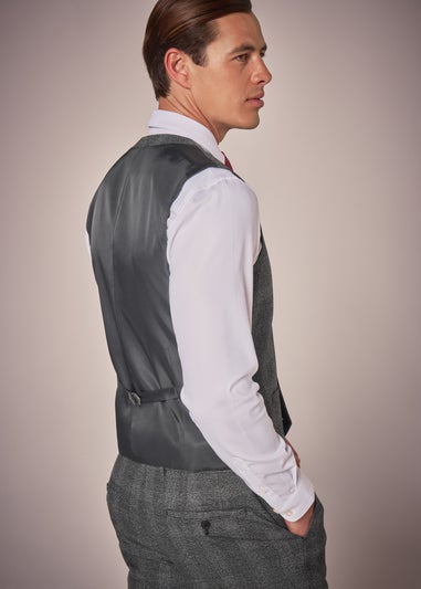 Taylor & Wright Stanton Grey Check Waistcoat