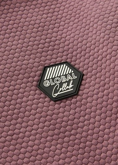 Boys Mauve Honeycomb Hoodie (7-15yrs)