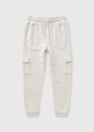 Boys Cream Cargo Jogging Bottoms (7-15yrs)