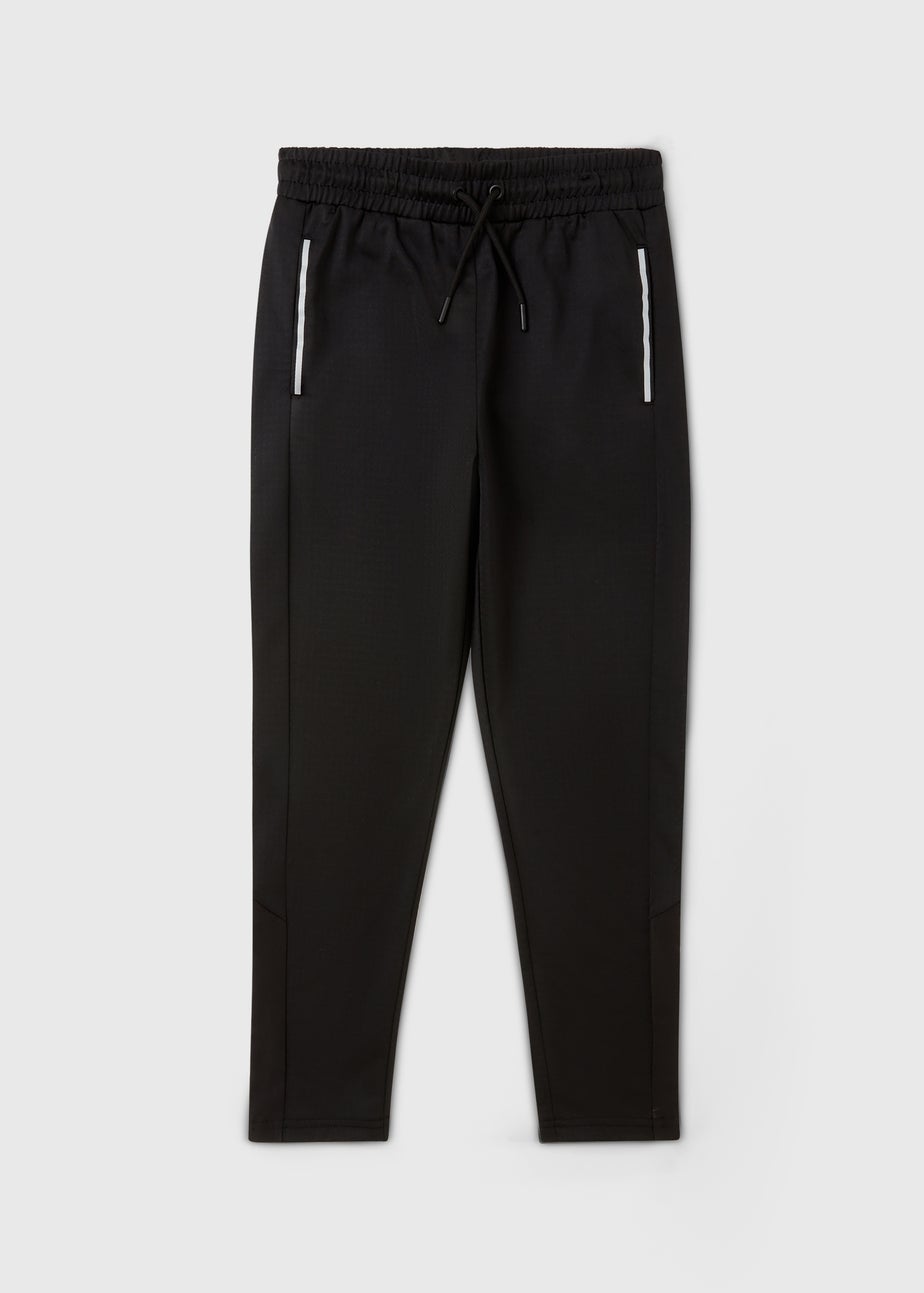 Boys Black Sport Jogging Co Ord Bottoms (7-15yrs)