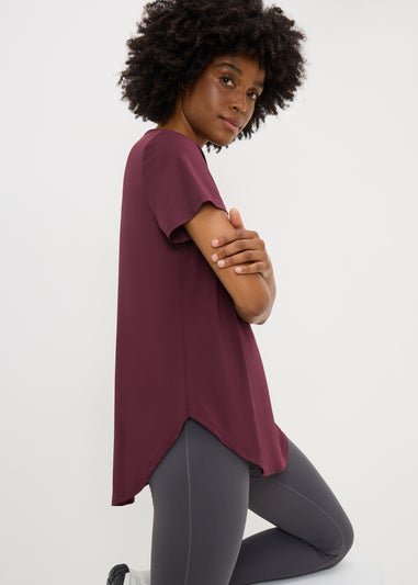 Souluxe Burgundy Longline Top