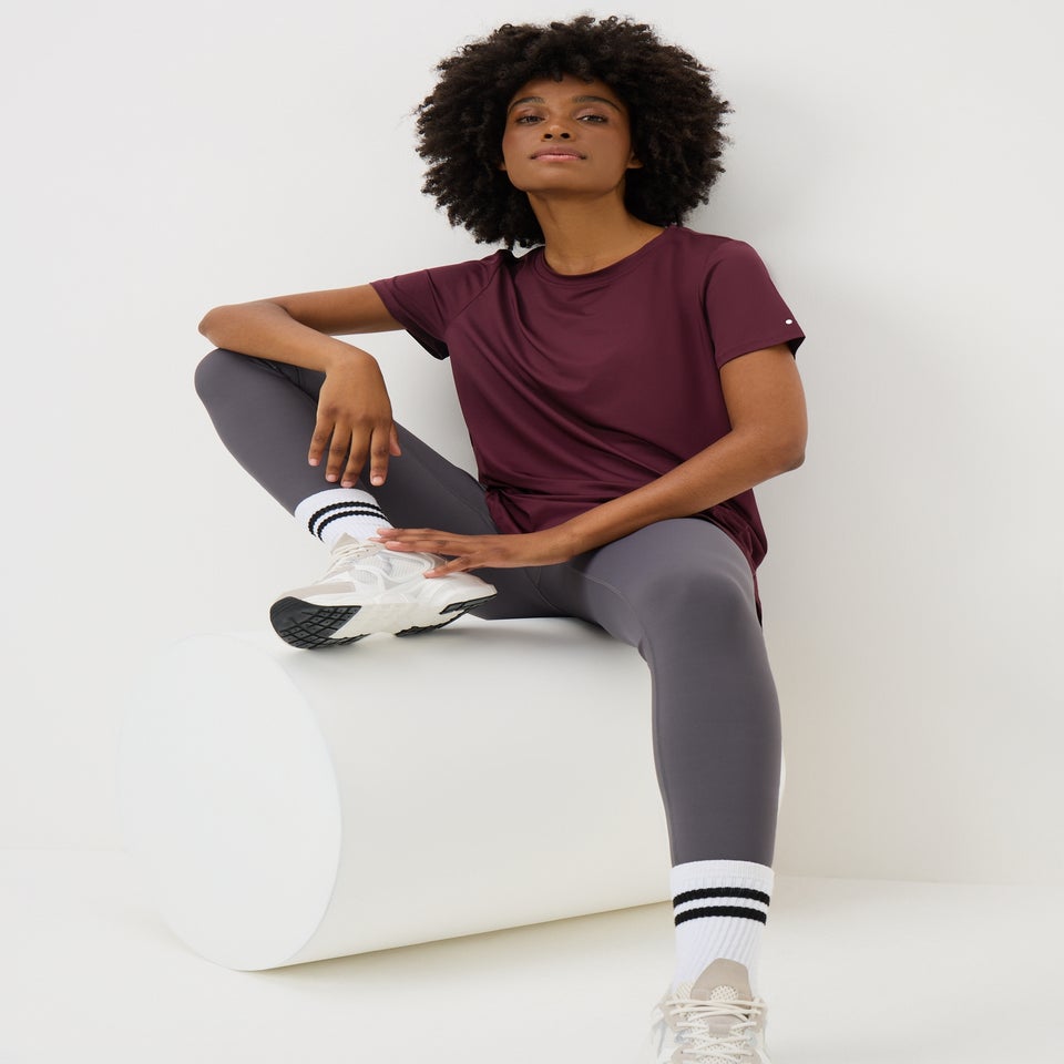 Souluxe Burgundy Longline Top