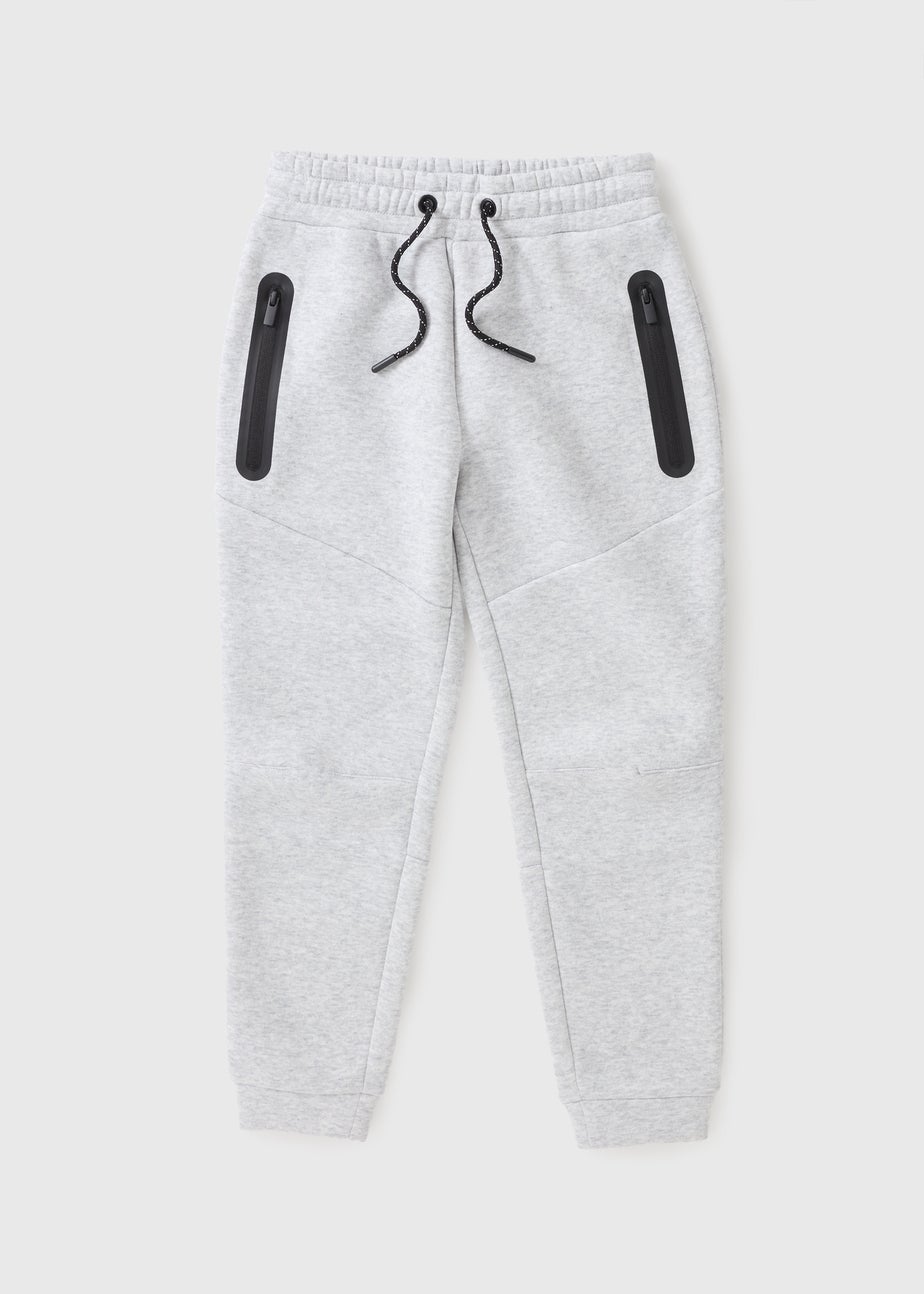 Boys Grey Sports Co Ord Jogging Bottoms (7-15yrs)