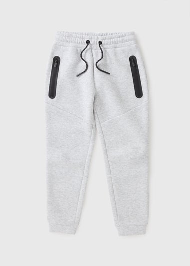 Boys Grey Sports Co Ord Jogging Bottoms (7-15yrs)