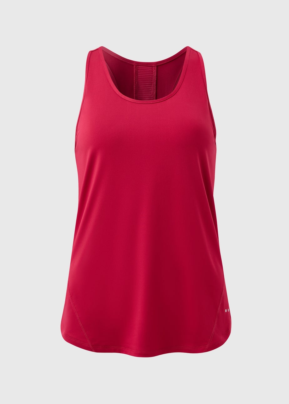 Souluxe Rasberry Mesh Detail Vest Top