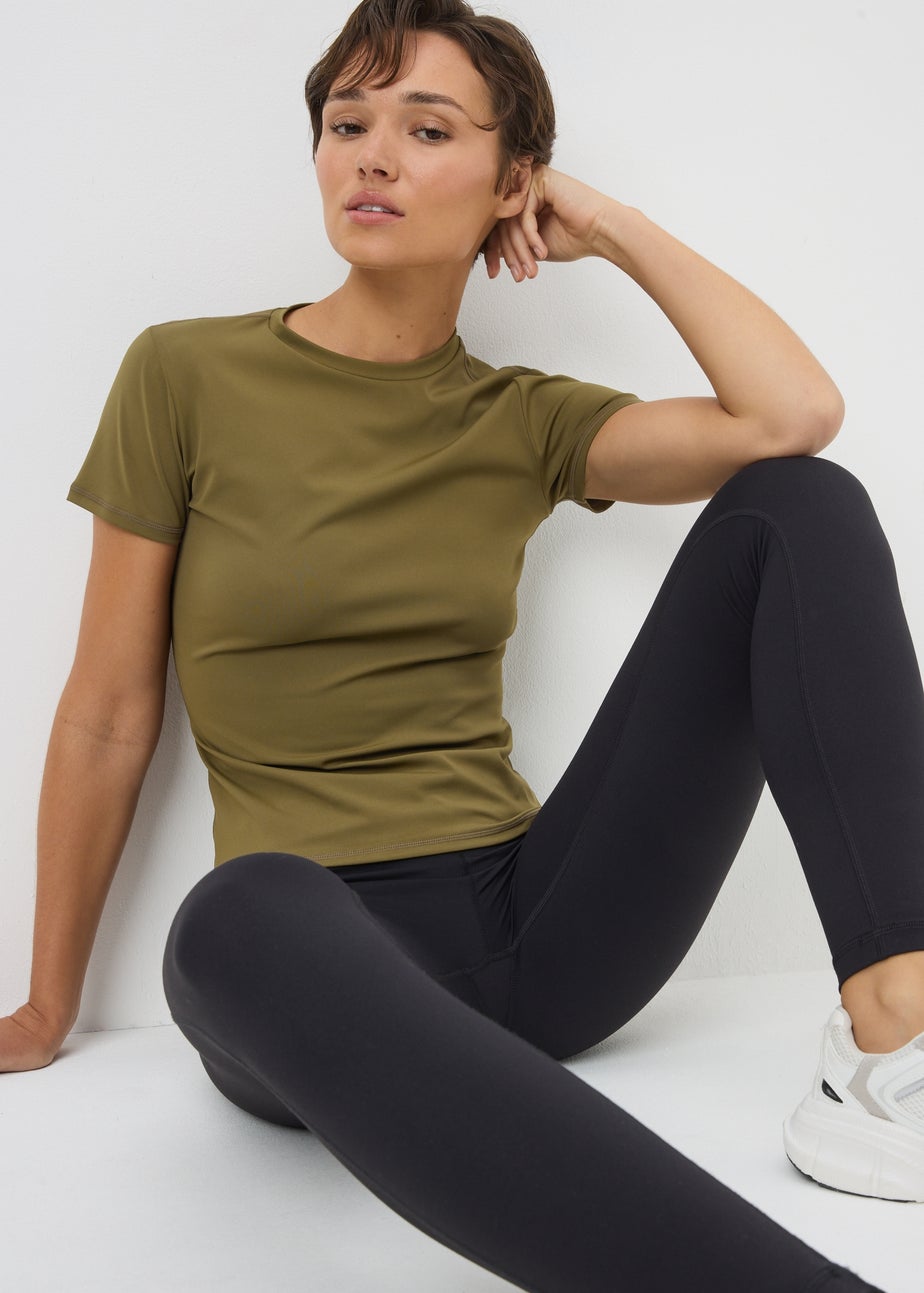 Souluxe Khaki Short Sleeve T Shirt