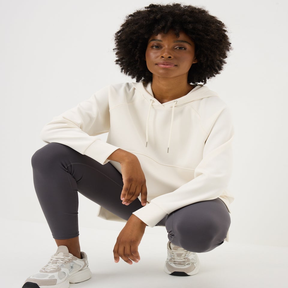 Souluxe Cream Longline Hoodie