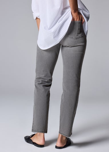 Grey Straight Leg Jeans