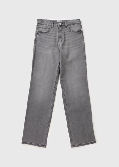 Grey Straight Leg Jeans