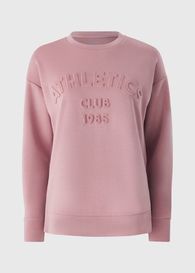 Souluxe Pink Slogan Sweatshirt
