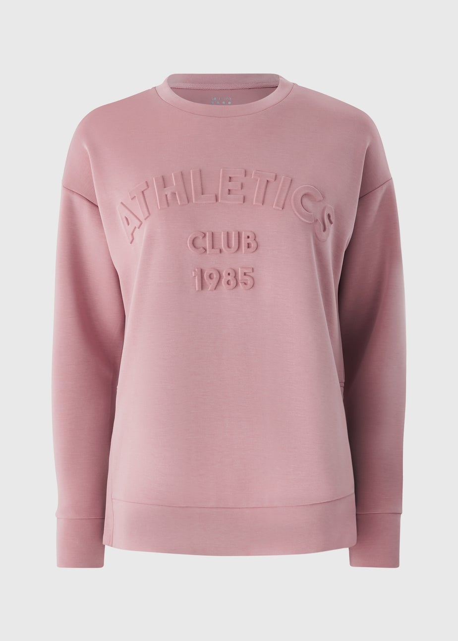 Souluxe Pink Slogan Sweatshirt
