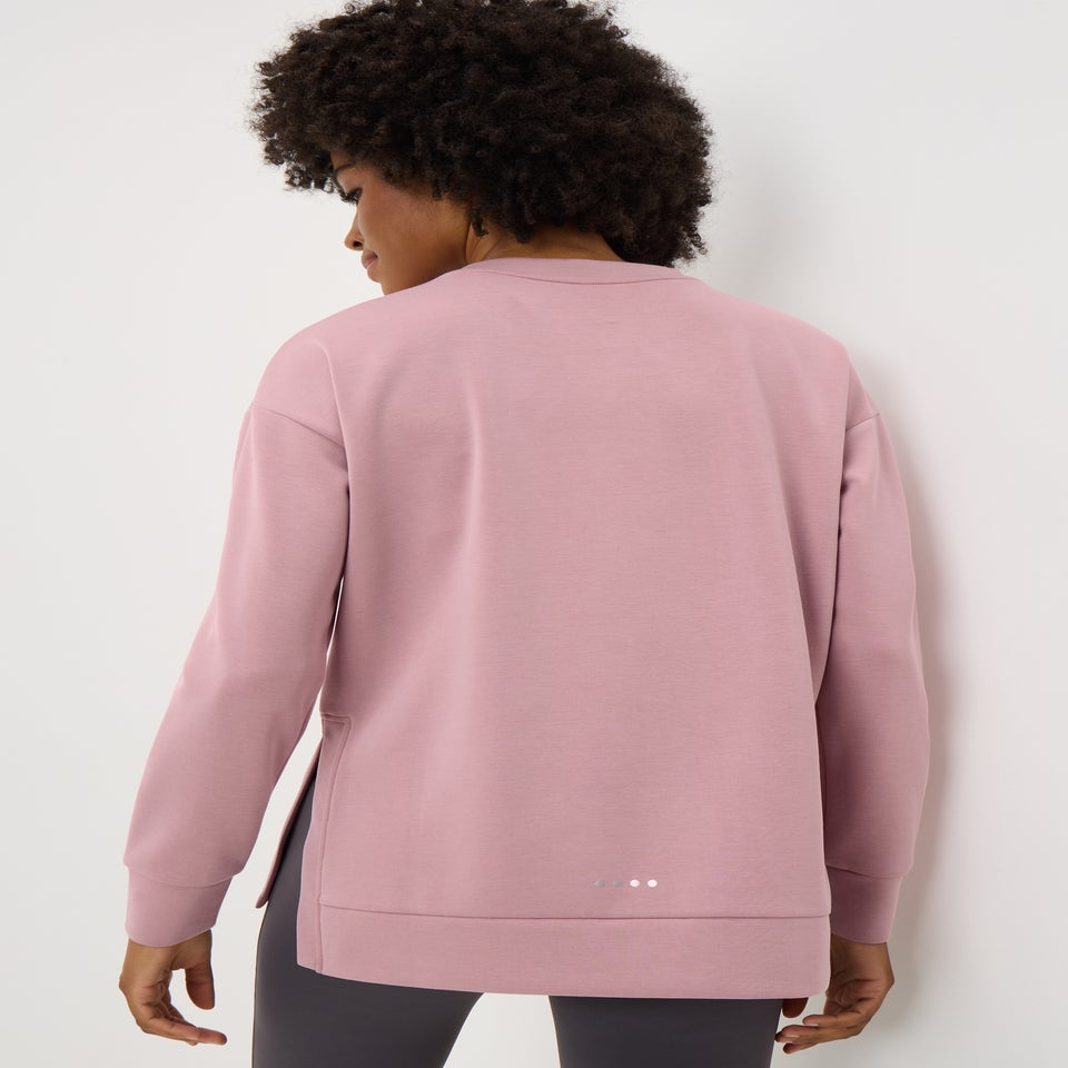 Souluxe Pink Slogan Sweatshirt