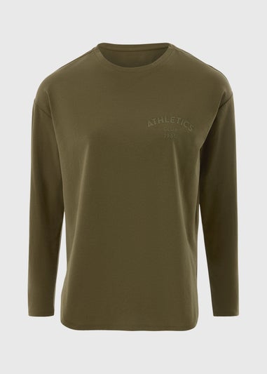 Souluxe Khaki Slogan T-Shirt