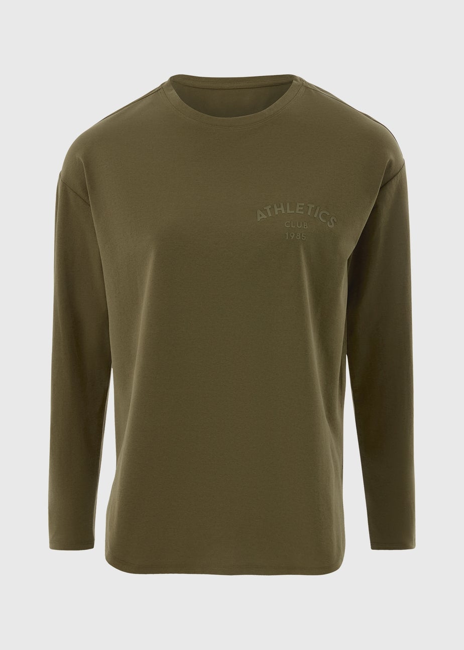 Souluxe Khaki Slogan T-Shirt