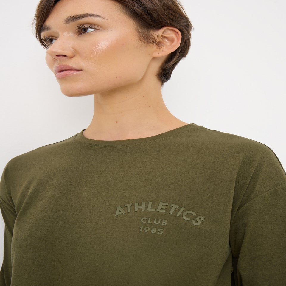 Souluxe Khaki Slogan T-Shirt