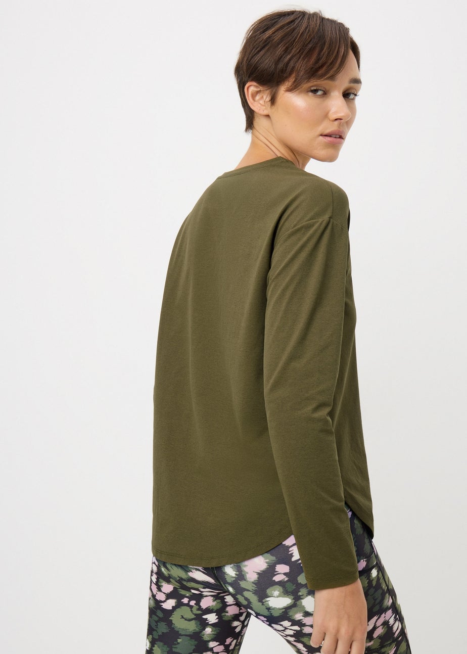 Souluxe Khaki Slogan T-Shirt