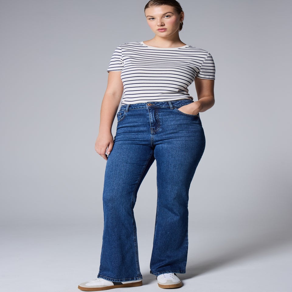 Darkwash Bootcut Jeans