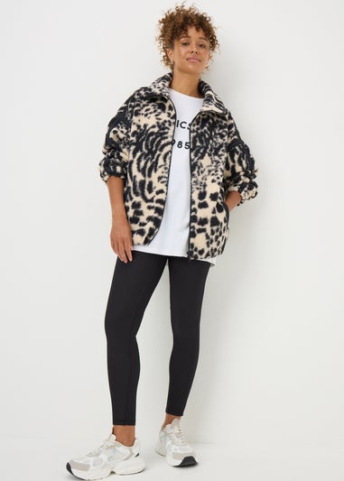 Souluxe Cream & Black Borg Jacket