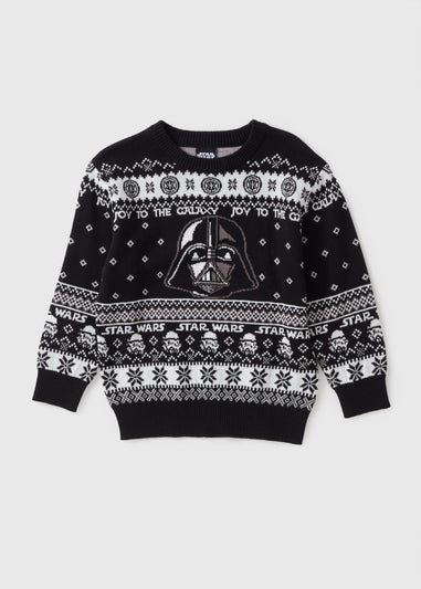 Star Wars Black Christmas Knit Jumper