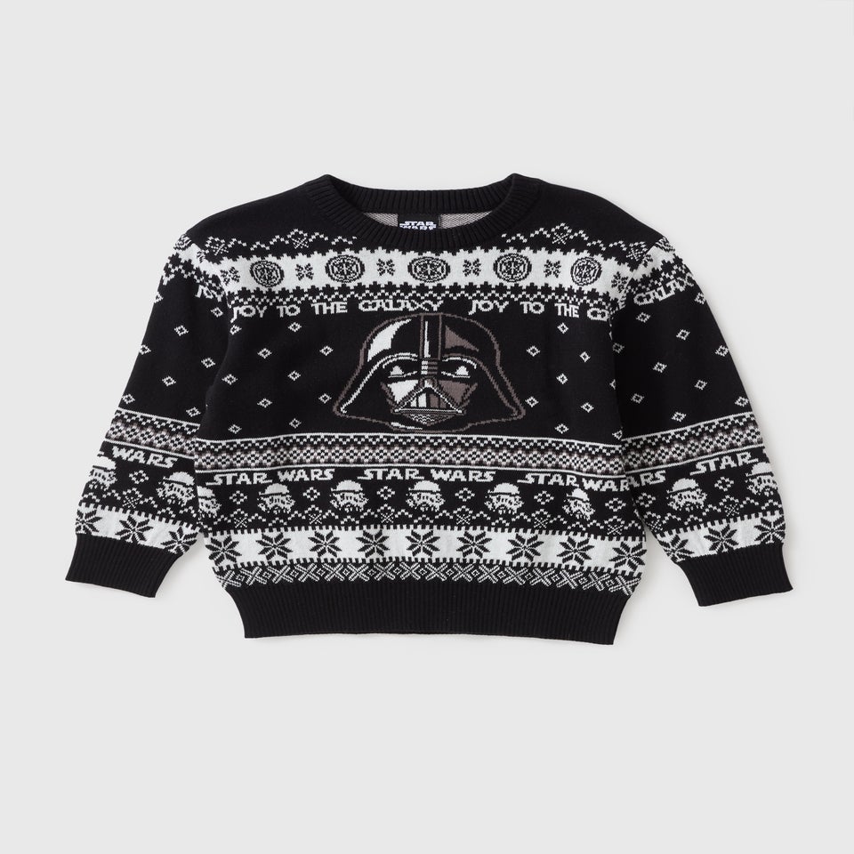 Star Wars Black Christmas Knit Jumper