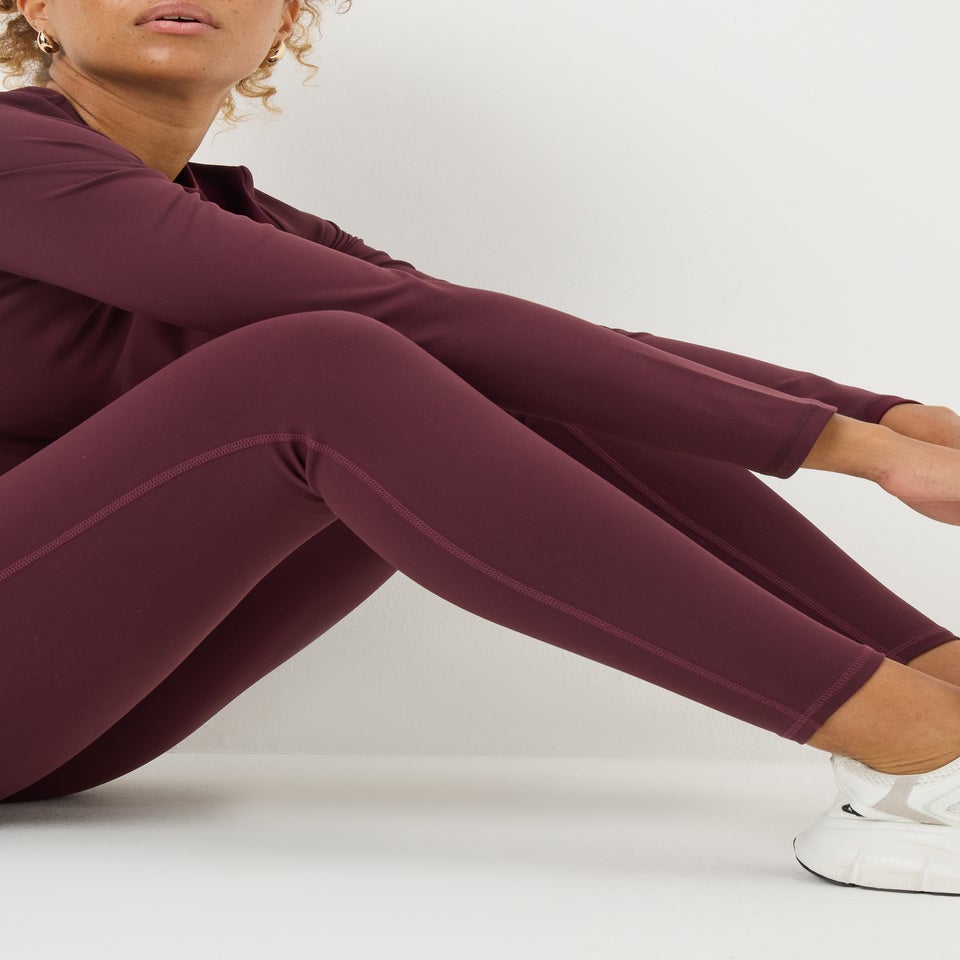 Souluxe Burgundy Gym Leggings