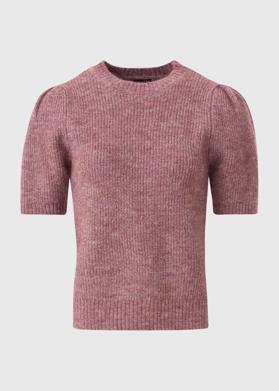 Et Vous Mauve Fluffy Knit Jumper