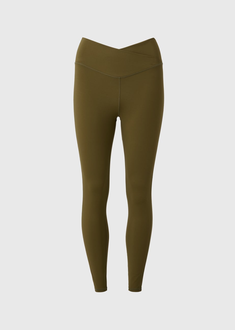 Souluxe Khaki Wrap Waist Leggings