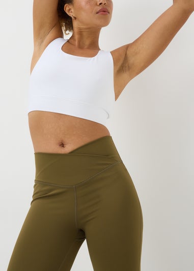 Souluxe Khaki Wrap Waist Leggings