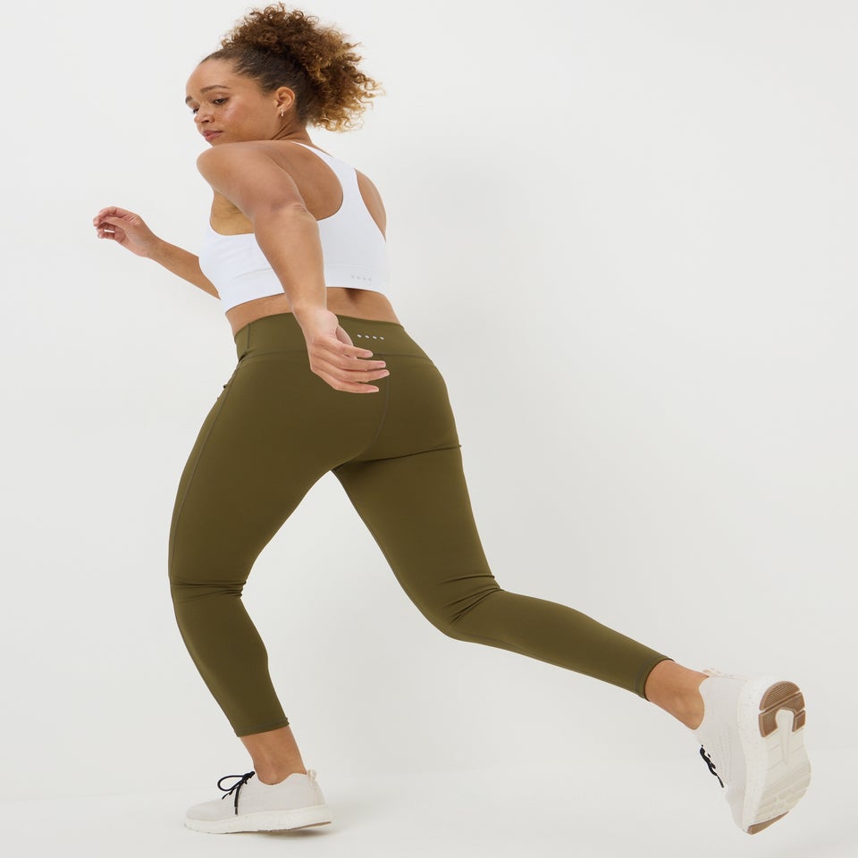 Souluxe Khaki Wrap Waist Leggings