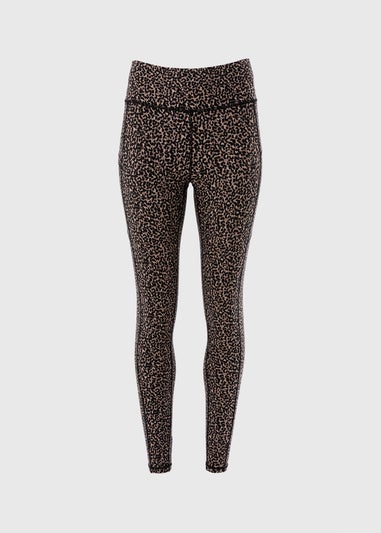Souluxe Brown Animal Print Leggings