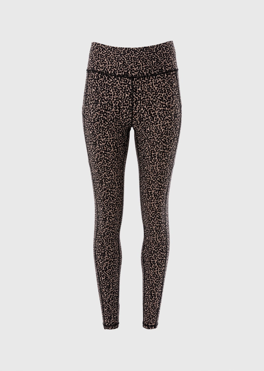 Souluxe Brown Animal Print Leggings