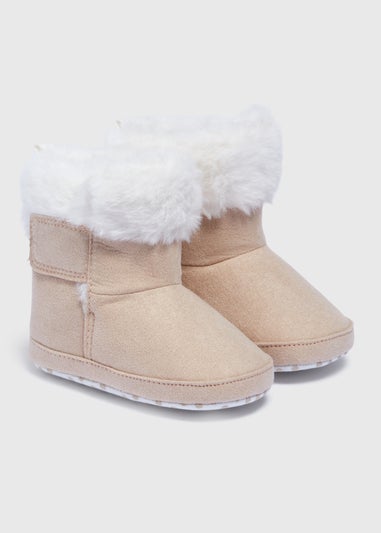 Baby Beige Fur Snug Boots (Newborn-18mths)