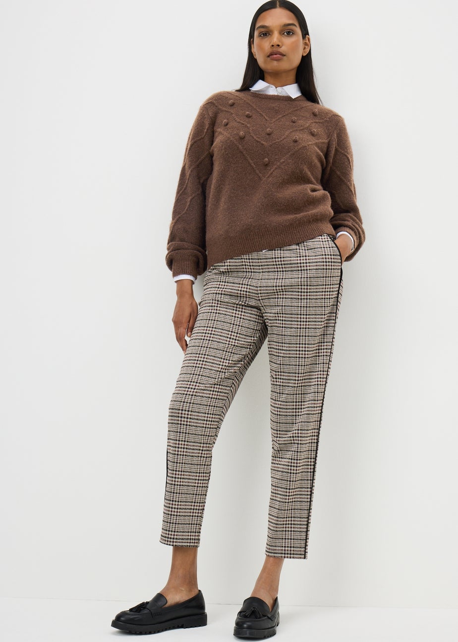 Chocolate Bobble Stitch Jumper