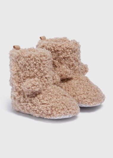 Baby Brown Borg Boots (Newborn-18mths)