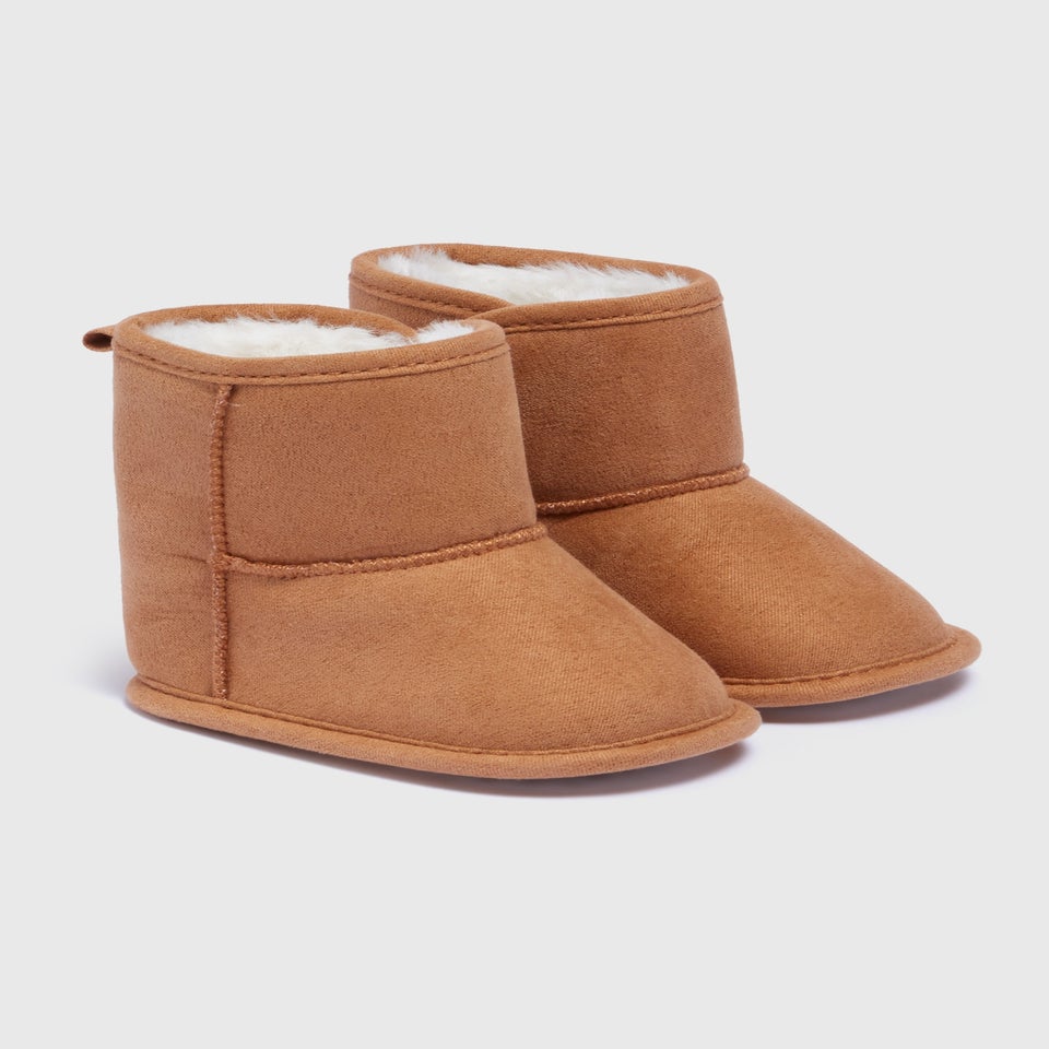 Baby Tan Snug Boots (Newborn-18mths)