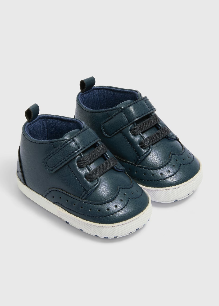 Baby Navy Brogue Shoes (Newborn-18mths)